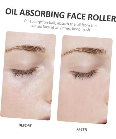 POPETPOP Volcanic Stone Oil-Absorbing Ball Facial Skin Care Tool Oil Control Skin Roller Facial Stick Oil Roller Household Tools Roller for Volcanic mud Product White Clean - Buy Online on GoSupps.com