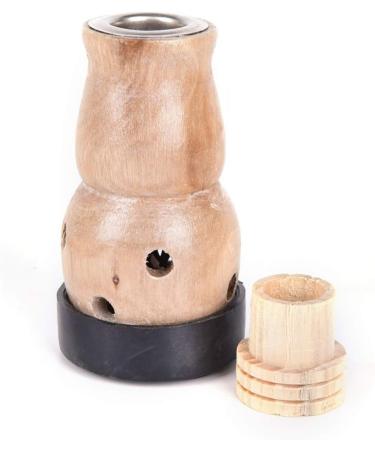 DUNSBY Moxa Rolls Massager - Wooden Gourd Moxa Box & Burner Set | Premium Wormwood MUGHORT Artemisia for Relief - Buy Online on GoSupps.com