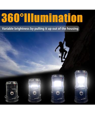 DIBMS LED Solar Camping Lantern | Collapsible & Rechargeable | Waterproof Survival Light for Camping, Emergencies & Power Outages - Buy Online on GoSupps.com