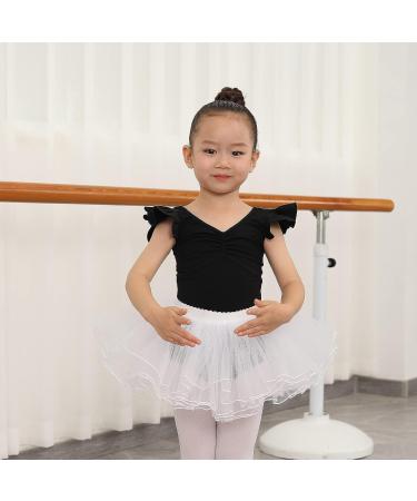 HIPPOSEUS Girls Long & Short Sleeve Leotard for Gymnastics, Dance, Ballet - Black, Size 8-9 Years - Buy Online on GoSupps.com