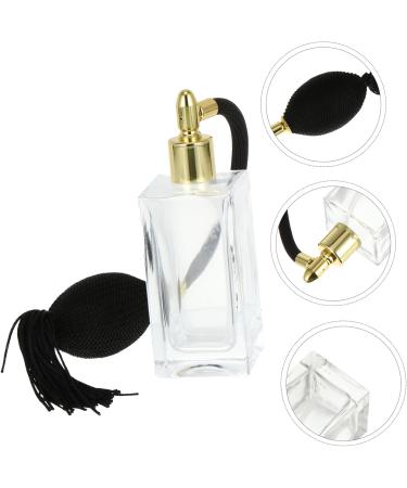 Beatifufu 1pc Perfume Bottle Perfume Bottle Essential Oil Bottle Shampoo Dispenser Spray Empty Bottle Essential Oil Perfume Shampoo Container Spray Glass Cover Travel Vintage 11.00X4.00X3.50CM Black - Buy Online on GoSupps.com