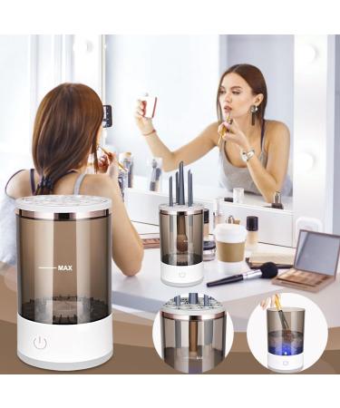 Upgraded Electric Makeup Brush Cleaner & Dryer | Automatic Cosmetic Brush Spinner & Storage Box | Deep Clean for Brushes (XSQ - Buy Online on GoSupps.com
