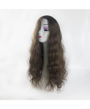 18x18cm Side Part Hair Topper Clip in 150% Density Cloud Wavy Wig 55cm Large Full Head Wear Toupee Silk Clouth Base (Left Part Off Black) - Buy Online on GoSupps.com