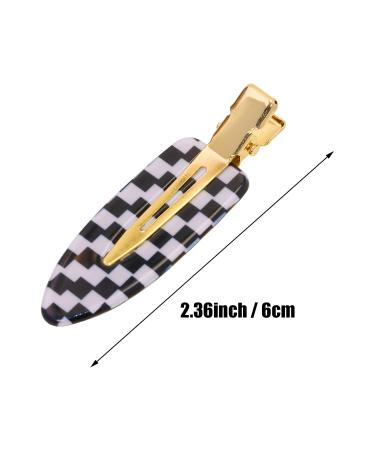 Mini Skater 9Pcs No Bend Hair Clips - Checkerboard Style for Seamless Hairpin, Curl Pin, and Makeup Application - Women's Hair Accessories - Buy Online on GoSupps.com