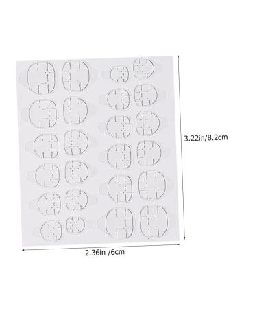POPETPOP 20 Sheets Double Sided Adhesive Nail Stickers Fake Nails False Nails Adhesive Manicure Stickers Transparent Adhesive Waterproof Stickers Tabs Nail Adhesive Sticker Nails Detachable - Buy Online on GoSupps.com