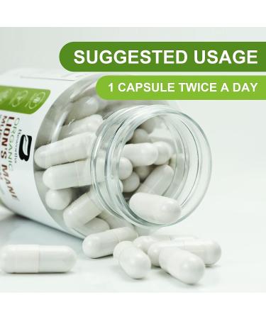 B BEWORTHS Lion's Mane Mushroom Supplement - 120 Capsules | Organic Complex with Cordyceps, Chaga, Reishi for Mental Clarity, Focus, Memory, and Immune Boost - Buy Online on GoSupps.com