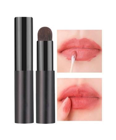 Lip Gloss Brush Lip Smudge Brush with Lid | Portable Brush Lip Gloss Makeup Brush Makeup Applicator Eyeshadow Brush for Women Girls