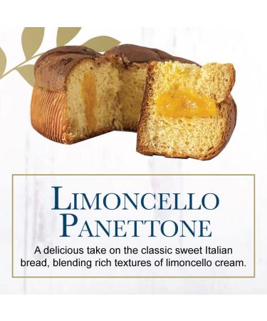 Giusto Sapore Italian Panettone Premium Lemon Limoncello Gourmet Bread 26.4 Ounce - Traditional Dessert - Imported from Italy and Family Owned - Buy Online on GoSupps.com