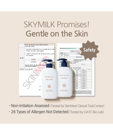 SKYMILK Hair & Body Care Set | Donkey Milk | Deep Hydration & Soothing | Shampoo | Body Wash | Daily Bath Essentials | Korean Skincare - Buy Online on GoSupps.com
