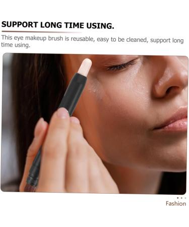 DRESSOOS Eye Makeup Brush 2pcs Eyeshadow Makeup Brush Make up Brush Eye Shadow Eye Makeup Kit Crayon Lasting Pencil - Buy Online on GoSupps.com