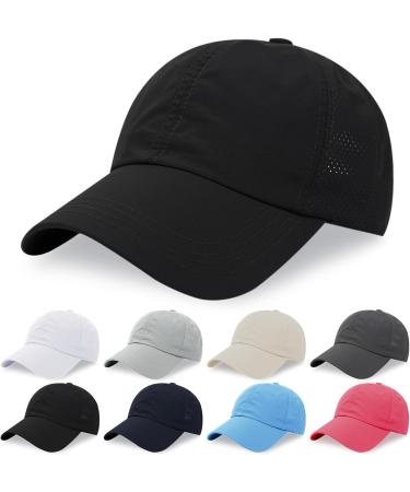 Spring Baseball Cap for Women | Adjustable Ponytail Cap | Breathable Mesh Sun Hat for Outdoor Sports | Cross Black Leisure Cap - Buy Online on GoSupps.com