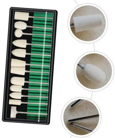 FRCOLOR 1set Nail Polish Polishing Head for Manicure Nail Drill Accessories Nail Art Polishing Heads Sand Nail Dip Kit Cleaning Tools Sanding Grinding Tool Diamond To Rotate Wool Acrylic - Buy Online on GoSupps.com