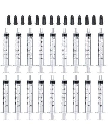 3ml Syringes with Caps (20 Pack)