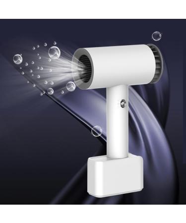 Cordless Hair Dryer Free Standing Rechargeable Blow Dryer with 15600mAh Lithium Battery Hot/Cold Air Portable Travel Hairdryer for Pet Care Hairdressing Oil Painting Drying Tools