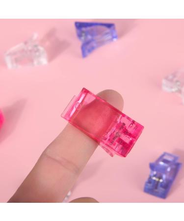Parieo 9 Pieces Nail Tips Clips Assorted Color Poly Gel Nail Finger Extension UV LED Builder Clip for Manicure Nail Art - Buy Online on GoSupps.com