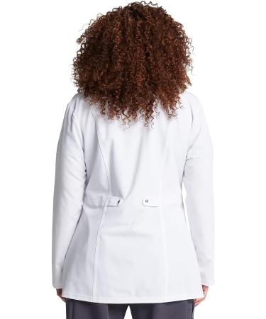 Dickies Xtreme Stretch Women Scrubs Lab Coats 28 Snap Front 82400 Medium White - Buy Online on GoSupps.com