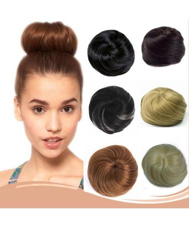 Traziewell Black Hair Extensions Hair Bun Donut Synthetic Hairpiece Messy Buns Hair Scrunchies for Women Updo Extension Black 0319 FH000319 One Size - Buy Online on GoSupps.com