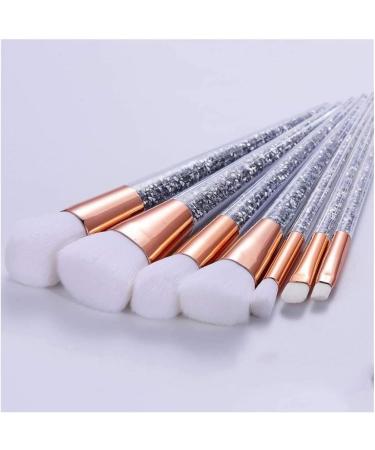 Makeup Brush 10 Pieces Crystal Handle Synthesis Makeup Brush Set Apply to Face Foundation Mixed Blush Concealer Beauty - Buy Online on GoSupps.com