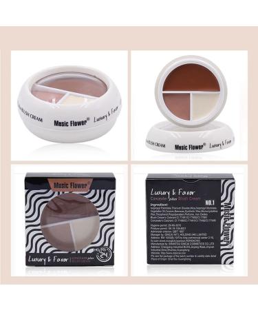 Long Lasting Makeup Concealer Cream - Flawless Full Coverage for All Skin Types - 4 Colors Available - Buy Online on GoSupps.com
