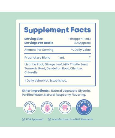 JoySpring Herbal Detox for Kids Cilantro Extract Cleanse to Support Speech & Improve Behavior Natural Detox with Cilantro - 1 fl oz (30 Servings) 1 Fl Oz (Pack of 1) - Buy Online on GoSupps.com