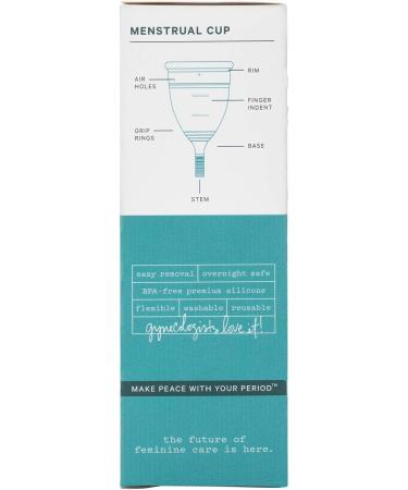 Honey Pot Company Menstrual Cup - Natural Hypoallergenic Silicone - Reusable Protection for Periods - Size 2, Pack of 1 - Buy Online on GoSupps.com