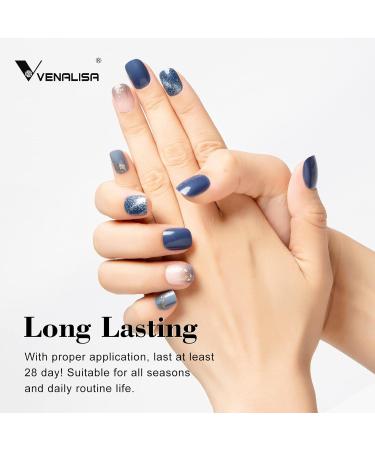 VENALISA Navy Blue Gel Nail Polish 15ml | Long Lasting Neutral Color Gel | DIY Nail Art Manicure Kit | Beauty Gifts - Buy Online on GoSupps.com