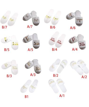 Hotel Disposable Bridal Wedding Slippers | Bridesmaid Pajama Party Decor - Buy Online on GoSupps.com