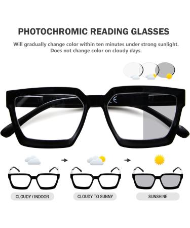 Eyekepper Women's Photochromic Reading Glasses | Black +0.50 Diopters | International Shipping - Buy Online on GoSupps.com