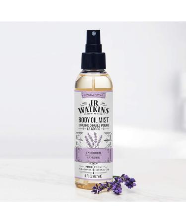 J R Watkins Lavender Body Oil Mist - 6 fl oz | Hydrating and Soothing Formula - Buy Online on GoSupps.com