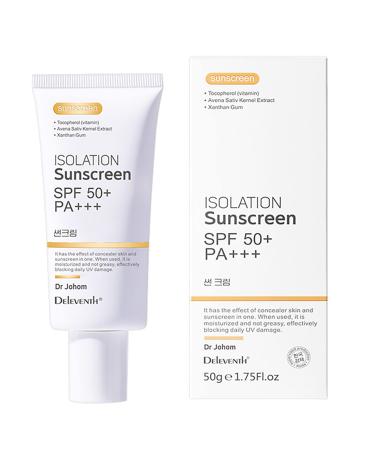OUDIS Facial sunscreen Korea full body sunscreen SPF50+ UV protection  refreshing isolated sunscreen cream for men and women