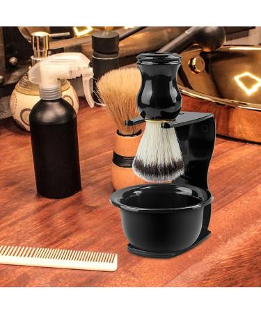 Baluue Safety Razor Holder Stand - 2-Piece Plastic Shaving Brush Organizer for Men | Salon & Home Use - Buy Online on GoSupps.com