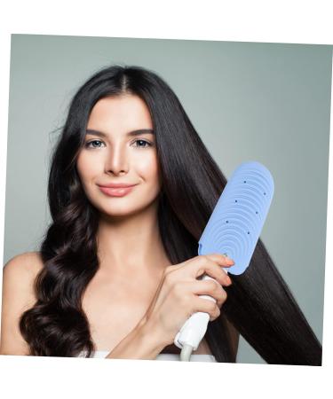 Heat Resistant Hair Curler & Flat Iron Holder Bag | Insulation Pouch for Travel & Storage | 20x10cm Blue - Buy Online on GoSupps.com