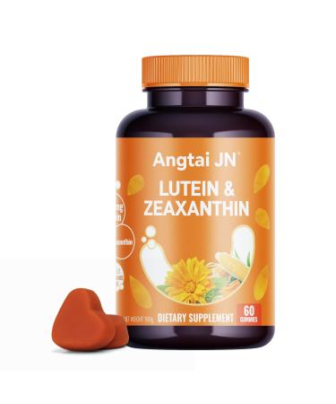 Angtai JN Lutein Gummies Eye Health Supplement with Zeaxanthin & Vitamin A Blue Light Protection Orange Flavor Supports Vision Care for Adults Vegan Non-GMO Gluten Free (60 Count)