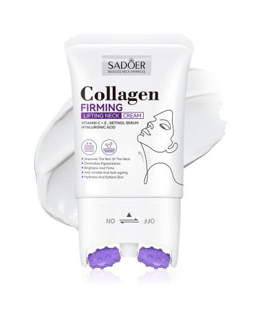 VRAIKO SADOER Gua Sha Cr me pour le Cou Cr me raffermissante pour le Cou et la M choire avec Doubles Rouleaux de Massage Hydratant pour le D collet pour les Rides Fines l lasticit et l