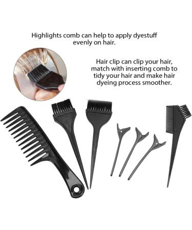 8pcs Professional Hair Dyeing Tool Kit for Highlights - Comb, Clips, Mixing Bowl - Hair Dye Accessories - Buy Online on GoSupps.com