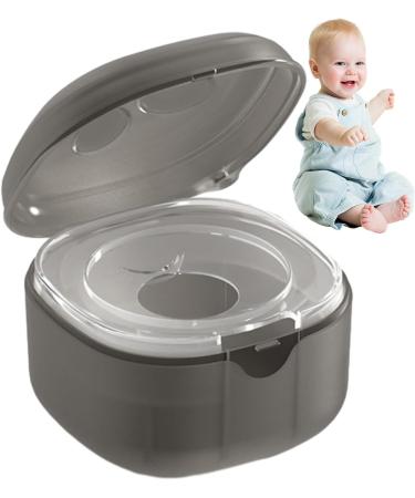 Neamou Stylish Pacifier Container & Clips Box - Universal Portable Gray Storage for Pacifier Accessories - Buy Online on GoSupps.com