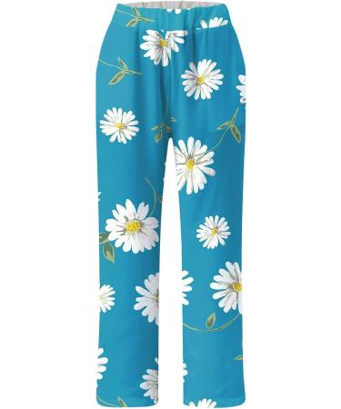 Women's Cotton Linen Wide Leg Capri Pants | Elastic Waist | Summer Beach Crop Trousers - Green (Size Large) - Buy Online on GoSupps.com