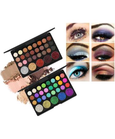 miduoidn Popfeel Three-dimensional Eyeshadow Waterproof Eye Shadow Box Matte Shimmer Lightweight Cosmetics Beauty with Fine Powder Home No.2 1 count (Pack of 1) - Buy Online on GoSupps.com