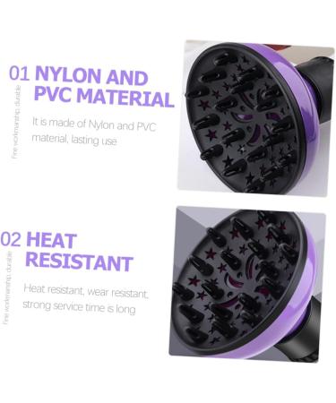 Buy NOLITOY Hair Dryer Hood - Travel Accessory for Curly Hair Durable Diffuser for Volume & Style Protective Purple Wave Cover - Buy Online on GoSupps.com