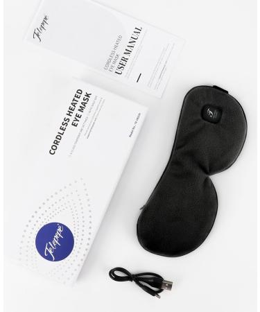 Heated Eye Mask - Cordless Warm Compress for Dry Eyes & Blepharitis | Light Blocking 3 Heat Levels Washable - Ideal Gift for Men & Women (Black - Buy Online on GoSupps.com