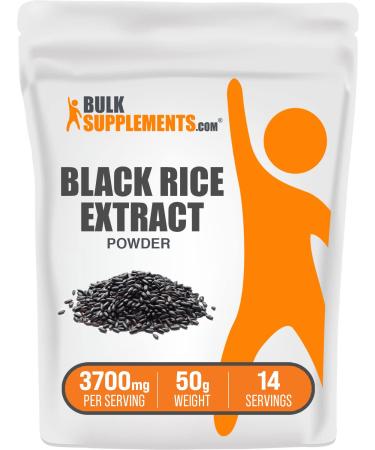 BulkSupplements.com Black Rice Extract Powder - Black Rice Supplement Black Rice Powder - Gluten Free Supplement 3700mg per Serving 50g (1.8 oz) (Pack of 1) 1.8 Ounce (Pack of 1)