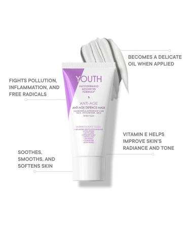 YOUTHPHYTO Advanced Anti-Age Defence Mask - Nourishing & Antioxidant Facial Treatment (1.8 oz) | International Shipping Available - Buy Online on GoSupps.com
