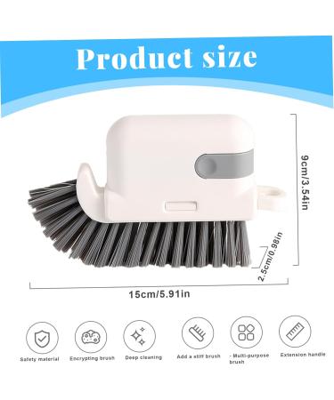 Crevice Cleaning Brush Hard Bristle Shower Cleaning Brush 3-in-1 Window Cleaning Brush with Detachable Scrapper Cleans Dead Corners Multi-Purpose Cleaning Brush for Window Sill Stove Sink - Buy Online on GoSupps.com