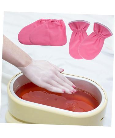 Healvian Moufles de Soin Paraffine pour Mains et Pieds 2 Pi ces Taille Unique Couverture Cire Rose Spa Nourrissant Hydratant pour Peau S che et Callosit s 30x16cm rose - Buy Online on GoSupps.com