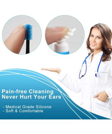 Q-Grips Earwax Remover - Silicone Ear Cleaner Tool with 16 Replacement Tips - Buy Online on GoSupps.com