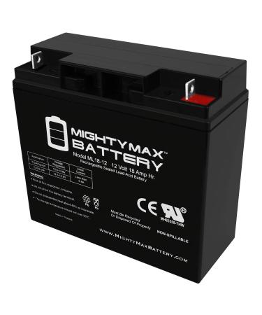Mighty Max Battery ML18-12 - 12V 18AH Battery Replaces OG165L Power Boss Briggs and Stratton Generator