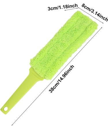 Washable Dusters for Cleaning Washable Hand Dusting Wand | Portable Cleaning Tool Removable Head Duster Brush for Car Computer Furniture Sofa Home Cleaning Fluorescent Green - Buy Online on GoSupps.com