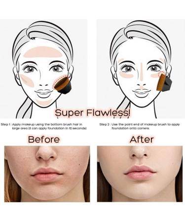 VICKSONGS Beautiful Taste Flawless Foundation Brush with Box - Super Soft Multifunctional Blending Brush for Liquid and Cream Concealer - Premium Quality - Easy to Carry (Black) - Buy Online on GoSupps.com