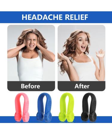 Buy Acupressure Balls & Massage Clips for Migraine Relief | Stress Relief & Blood Circulation - 2 Balls 4 Clips 6 Rings (3 Styles) - Buy Online on GoSupps.com
