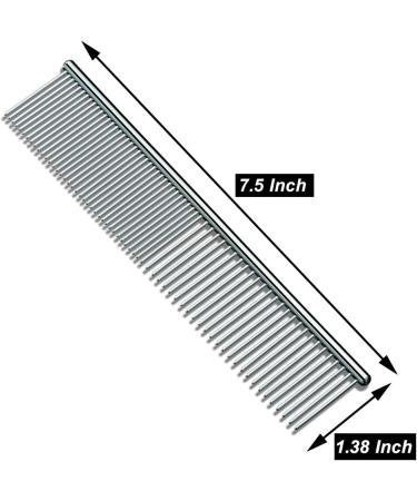 Pet Steel comb Pet Grooming Tool for Dog 7 1/2" - Buy Online on GoSupps.com